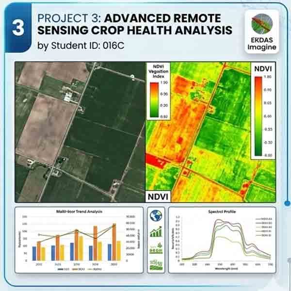 GIS mapping course for Advanced Remote Sensing Crop Health Analysis