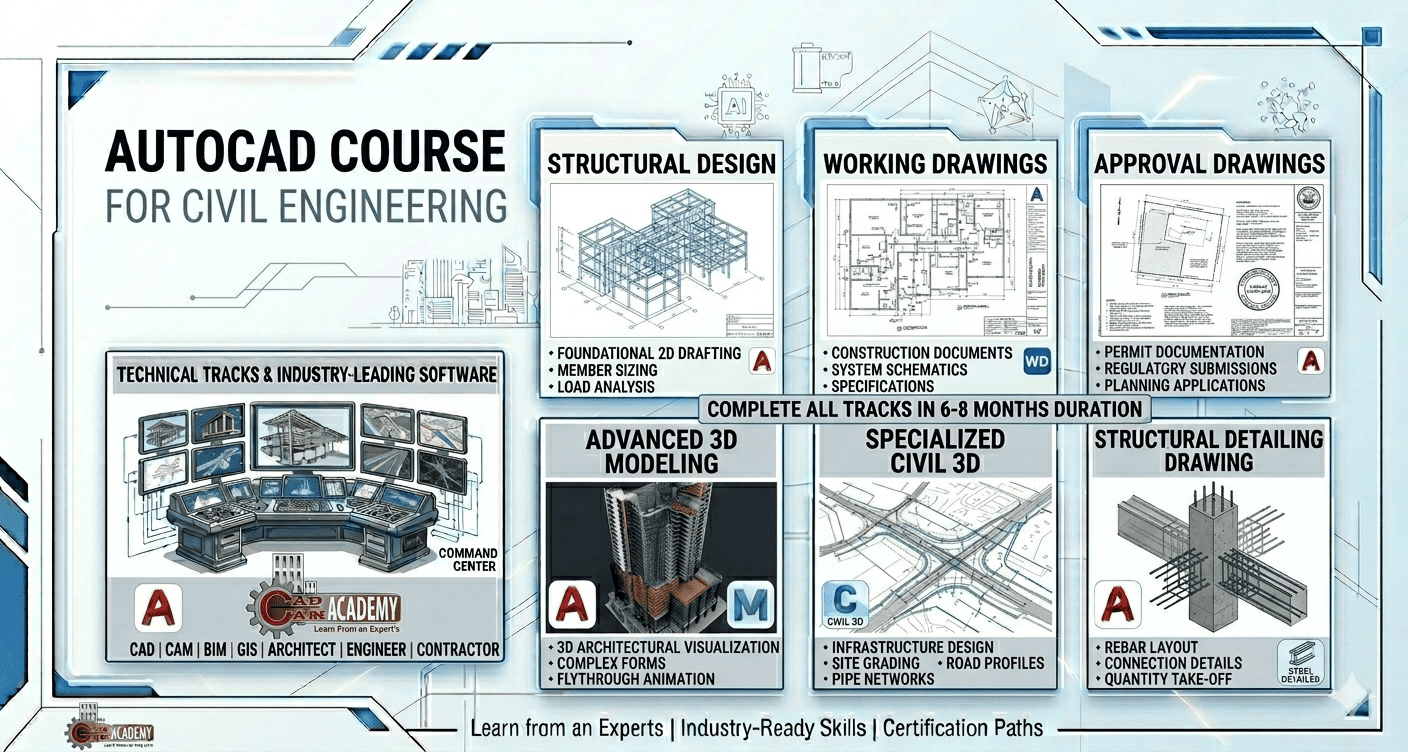 Join AutoCAD Civil Engineering course for 1month Duration